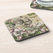 ローターガーデンフラワーバタフライアート コースター (左側)