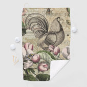 ローターガーデンフラワーバタフライアート ゴルフタオル (インサイチュ)