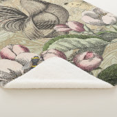 ローターガーデンフラワーバタフライアート シェルパブランケット (3/4)