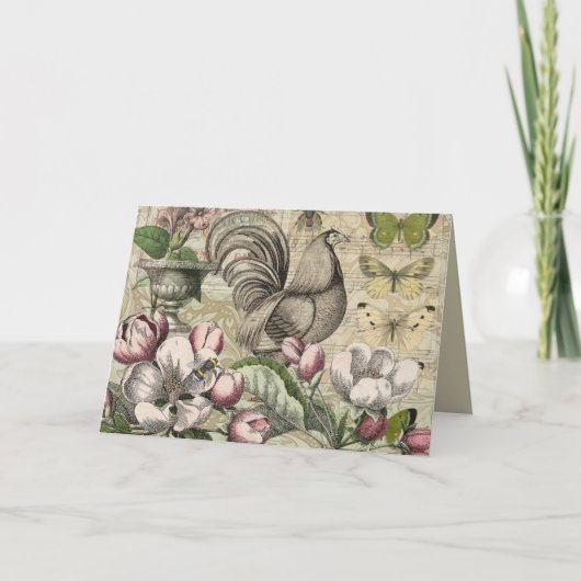 ローターガーデンフラワーバタフライアート シーズンカード (正面)