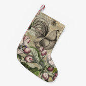 ローターガーデンフラワーバタフライアート スモールクリスマスストッキング (正面 (吊り時))