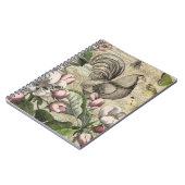 ローターガーデンフラワーバタフライアート ノートブック (左側)