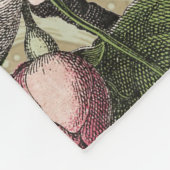 ローターガーデンフラワーバタフライアート フリースブランケット (角)