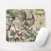 ローターガーデンフラワーバタフライアート マウスパッド (マウス)