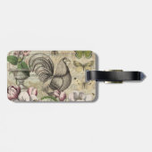 ローターガーデンフラワーバタフライアート ラゲッジタグ (裏面横)