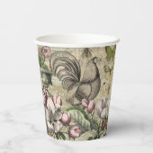 ローターガーデンフラワーバタフライアート 紙コップ (裏面)