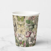 ローターガーデンフラワーバタフライアート 紙コップ (右)