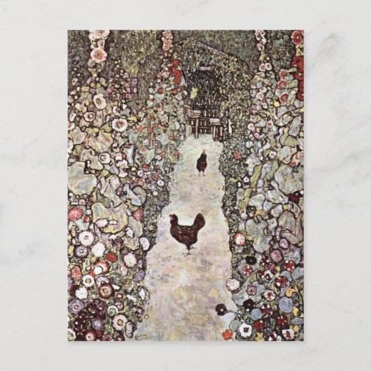 ローター可愛い庭 ポストカード (正面)