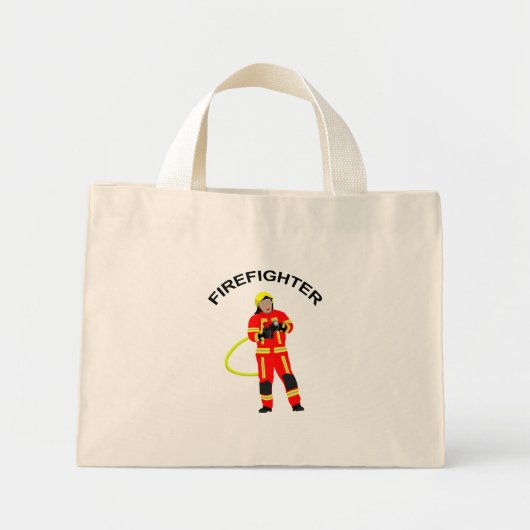ローターEinsatzkleidungミニストフのFeuerwehrmann ミニトートバッグ (正面)