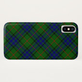 ローダーのタータン 青緑の格子縞 Case-Mate iPhoneケース (裏面(横))