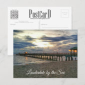 ローダーデールバイザシー，フロリダ – アンリンズ ポストカード (正面/裏面)