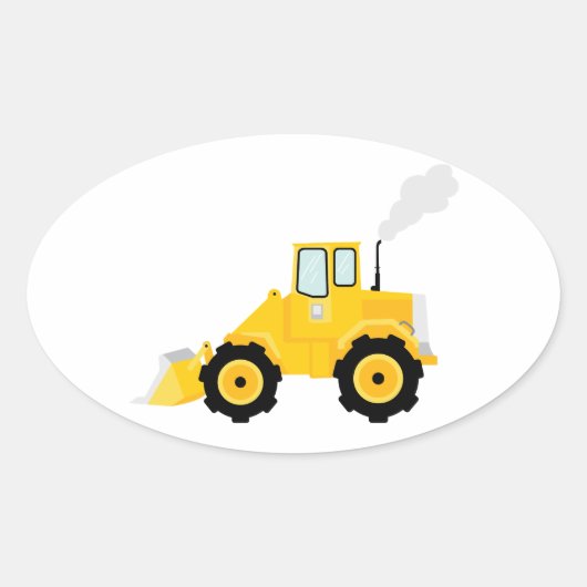 ローダートラクタ 楕円形シール (正面)