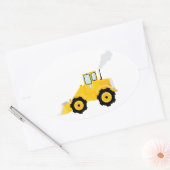 ローダートラクタ 楕円形シール (封筒)