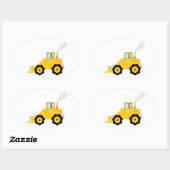 ローダートラクタ 楕円形シール (シート)