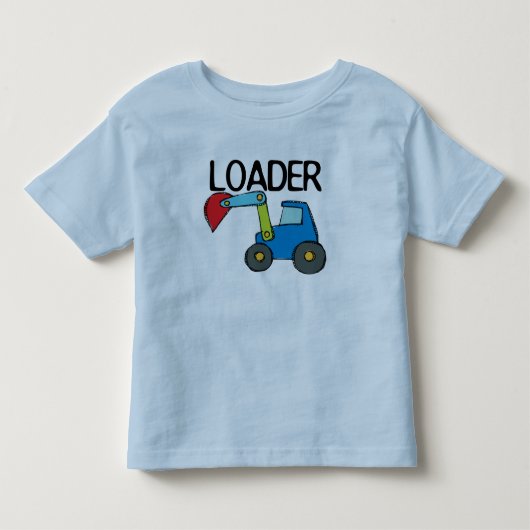 ローダ建築車 トドラーTシャツ (正面)