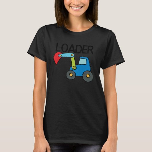ローダ建築車 Tシャツ (正面)