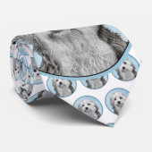 ローチェン絵画ズ – かわいいオリジナルドッグアート ネクタイ (ロール)