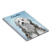 ローチェン絵画ズ – かわいいオリジナルドッグアート ノートブック (右側)