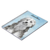 ローチェン絵画ズ – かわいいオリジナルドッグアート ノートブック (左側)