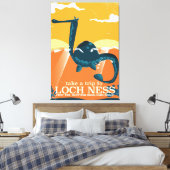 ローチネススコットランド高地ヴィンテージモンスター キャンバスプリント (インサイチュ (寝室))