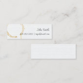 ローテクコーヒーステンドノート紙プロファイルカード スキニー名刺 (正面/裏面)