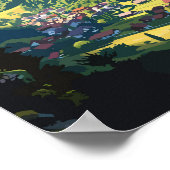 ローテルブルネンスイストラベルアートヴィンテージ ポスター (角)