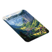 ローテルブルネンスイストラベルアートヴィンテージ マグネット (右側)