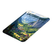 ローテルブルネンスイストラベルアートヴィンテージ マグネット (左側)