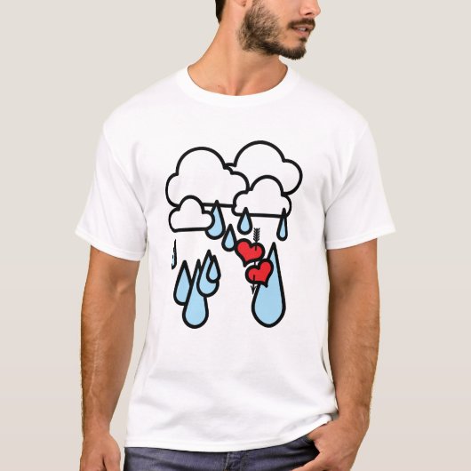 ローテンハーゲン「雨のハート」 Tシャツ (正面)