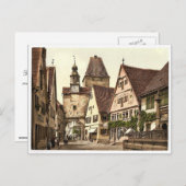 ローテンブルクのアーチウェイと聖マルコの塔(すなわちob) ポストカード (正面/裏面)