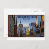 ローテンブルクのオッドタウバー – ヴァイサートゥルムウィンター ポストカード (正面/裏面)