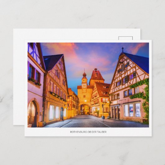 ローテンブルクのオブデルタウバーホリデーポストカード シーズンポストカード (正面/裏面)