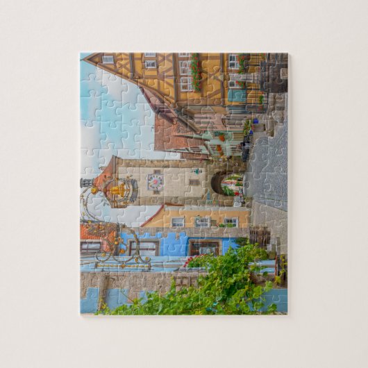 ローテンブルクのオブデルタウバー中世の町名勝 ジグソーパズル (縦)