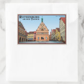 ローテンブルクDouber - der Marktplatz 長方形シール (バッグ)