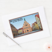 ローテンブルクDouber - der Marktplatz 長方形シール (封筒)