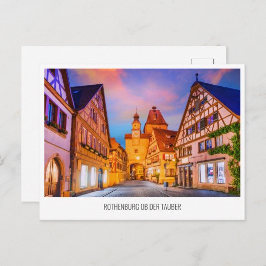 ローテンブルグオブデルタウバー旅行ホリディハガキ シーズンポストカード (正面/裏面)