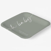 ローテーション書名聖人Oh赤ちゃんシャワー ペーパープレート (傾斜あり)