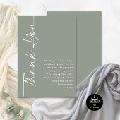 ローテーション書道セージ赤ちゃんシャワーありがとう カード