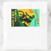 ローディの野生の女の子はマウンテンバイクに乗ってはいけない 長方形シール (バッグ)