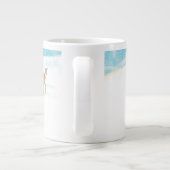 ローディア冬の雪の多い森林風景 ジャンボコーヒーマグカップ (裏面)