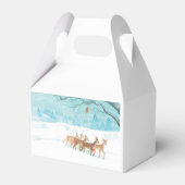 ローディア冬の雪の多い森林風景 フェイバーボックス (裏面サイド)