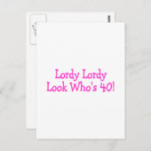 ローディローディルックホス40ピンク ポストカード (正面/裏面)