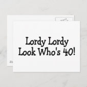 ローディローディルックホス40ブラック ポストカード (正面/裏面)