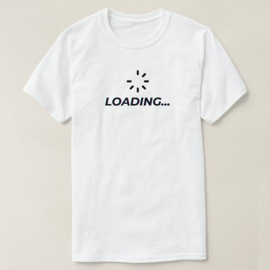 ローディング中... ミニマリスト タイポグラフィー Tシャツ デザイン | (デザイン正面)
