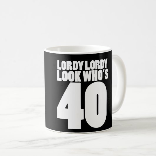 ローディ・ローディは誰だ40だ コーヒーマグカップ (正面右)