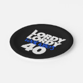 ローディ・ローディは誰だ40だ ペーパープレート (アングル)