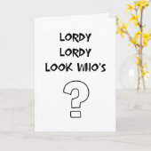 ローディ・ローディ誕生日 カード (黄色い花)