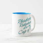 ローデシアンのリゲバックは私のお茶コーヒーマグのカップ ツートーンマグカップ (正面右)