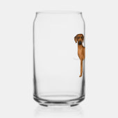 ローデシアンのリッジバックかわいい茶色のライオン犬の名前 ガラス缶 (右)