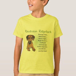 ローデシアンのリッジバックギフト Tシャツ